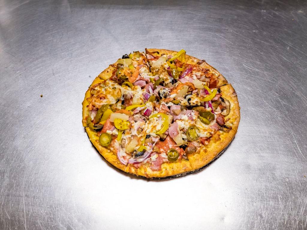 Supreme of Pizza · Topped with 17 toppings of your choice. Add toppings for an additional charge.