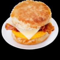Breakfast Biscuit · Our egg and cheese breakfast biscuit comes topped with sausage, bacon, or ham and is ready f...