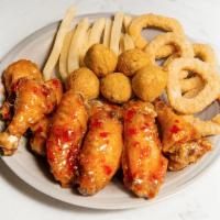 10 Wings + Side + Drink · 10 chicken wings with choice of side & drink