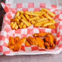 10 Wings with 1 Side · Served with choice of wing flavor, dressing and 1 side.