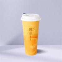 Orange Tea · Ice blended with fresh orange and Green tea 