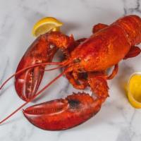 Steamed Lobster 2.5 LB · Freshly steamed north Atlantic hard-shell lobster served with butter & lemon