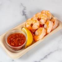 Shrimp Cocktail Plate · Chilled tiger shrimp and cocktail sauce (6pcs)