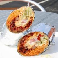 Mexican Burrito · Flour tortilla with a savory filling.