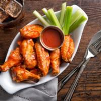 Buffalo Hot Chicken Wings · Fresh Buffalo wings, sun in your favorite Buffalo wings sauce.