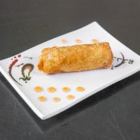 Beef Egg Roll · Crispy dough filled with minced vegetables.