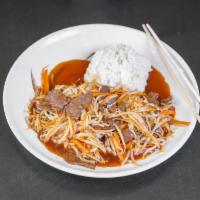 Beef with Bean Sprouts · Served with rice or fried rice.