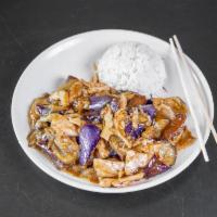 Chinese Eggplant with Garlic Sauce · Spicy.