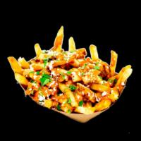 Loaded Makhani Fries · Order of fries that are covered with Dads' Sweet Makhani Sauce (sweet creamed tomato based s...