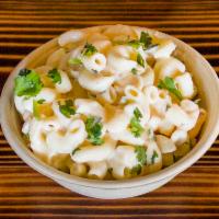 Punjabi Mac · Mac Salad made with indian spices and made with gluten free Mac and Vegan Mayo. Vegan and gl...