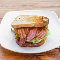 Original BLT Sandwich · layers of crispy bacon, crunchy lettuce, and steak tomatoes served with homemade rosemary ma...