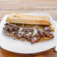 Chopped Meat Sandwich · Grounded grass fed angus beef blended with sauteed mushrooms, sauteed onions, mozzarella and...
