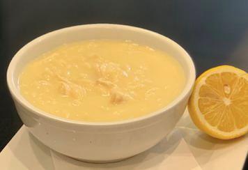 Avgolemono · Chicken egg-lemon soup.