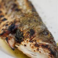 Branzini - Lavraki · Fresh Whole Mediterranean Sea bass  1.5 to 2 lbs