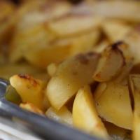 Lemon Potatoes · Vegan and gluten free.