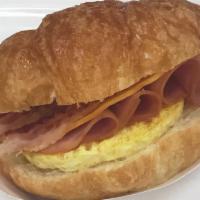 Ham, Egg, and Cheese Croissant · 