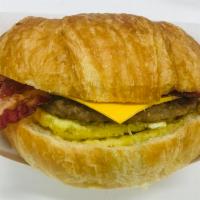 Sausage, Egg, and Cheese Croissant · 