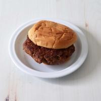 1/2 lb. Beef Burger · Served with coleslaw and pickle.