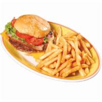 Hamburger  Seba Seba  · Beef or chicken breast burger. It comes with lettuce, tomato, cheese. The beef burger has a ...