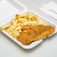 3 Pieces Fried Cod Fish and Fries · 