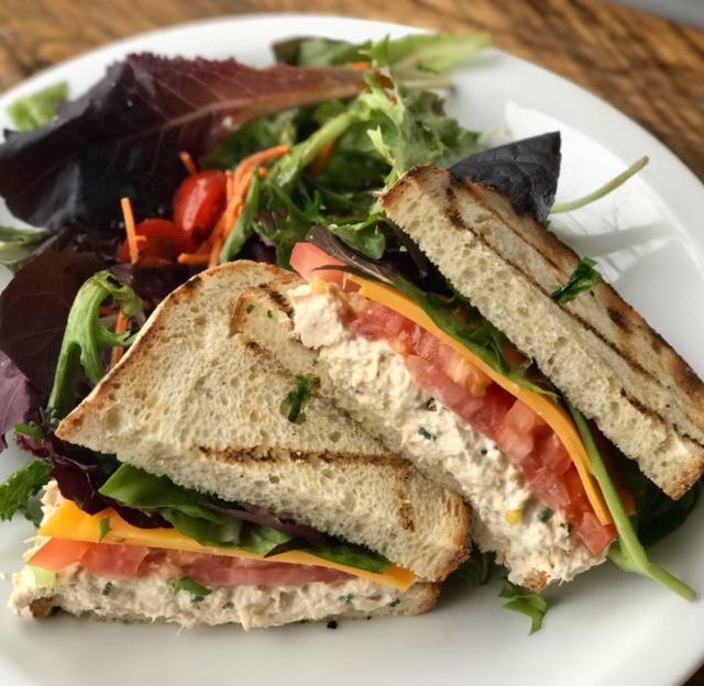 Tuna Boona Sandwich · Tuna salad, lettuce, tomato, honey cup mustard, sharp cheddar on semolina or open-faced with melted cheddar.