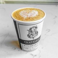 Maple Leaf Latte · Latte with Vermont maple syrup and fresh ground nutmeg