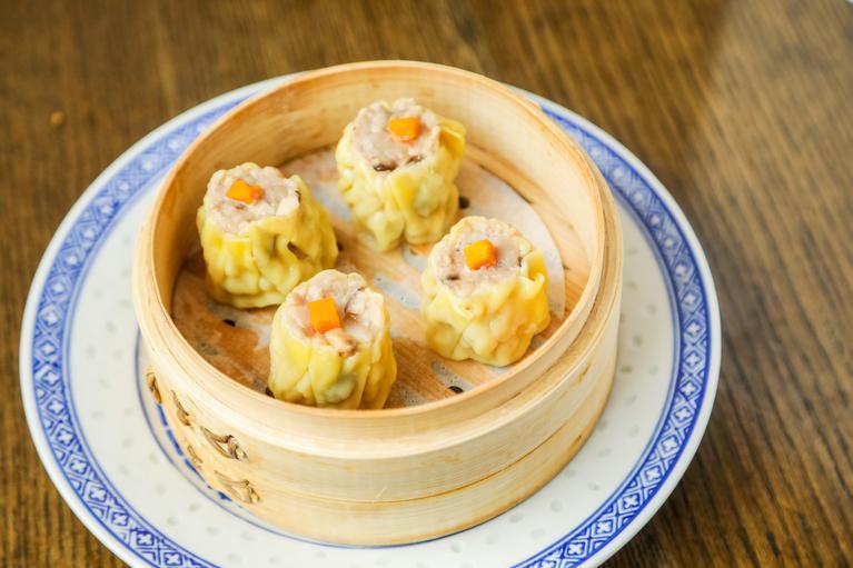 Hongkong Shumai · Hong Kong Style dumpling (Shrimp mixed with pork) 4 pieces.