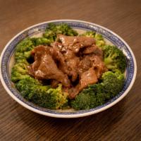 Beef with Broccoli  · Sliced Beef with Broccoli. Rice not included 