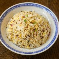 Fried Rice with Mustard Green Shoots · Vegetarian, gluten-free.