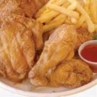 Fish and Wing Combo · Combo includes 5 pieces of fried chicken wings (special request for lemon pepper wings, hone...