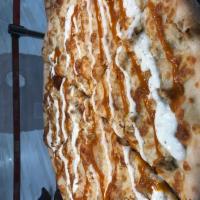 Honey BBQ Chicken Pizza · Chunks of chicken breast marinated in honey BBQ sauce with mozzarella cheese.