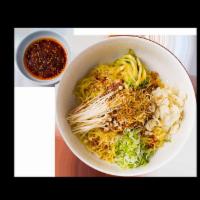 Tan Tan Ramen ( vegetarian & no broth)  · Vegetarian and no broth. Tomato dashi, mushroom, cucumber, cauliflower, sesame, macadamia nu...