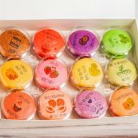 Assorted 12 Favorites Macaron Box · A box of our top twelve favorite macarons including: Birthday Cake, Captain Crunch, Cookies ...