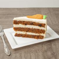 Carrot Cake  · Our combination of ground cinnamon, grated carrots. chopped pecans and softened cream cheese...