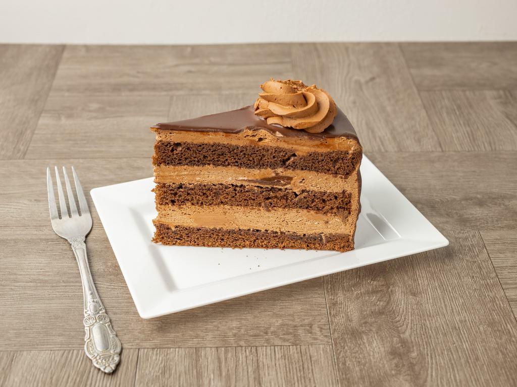 Chocolate Mousse Cake  · Chocolate Mousse Cake with 3 layers of moist chocolate cake and 2 layers of smooth & creamy chocolate mousse