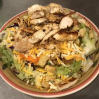 Grilled Chicken Topped Salad · 