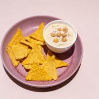 Homemade Hummus ＆ Chips · Homemade with chickpeas, tahini, served with tortilla chips
