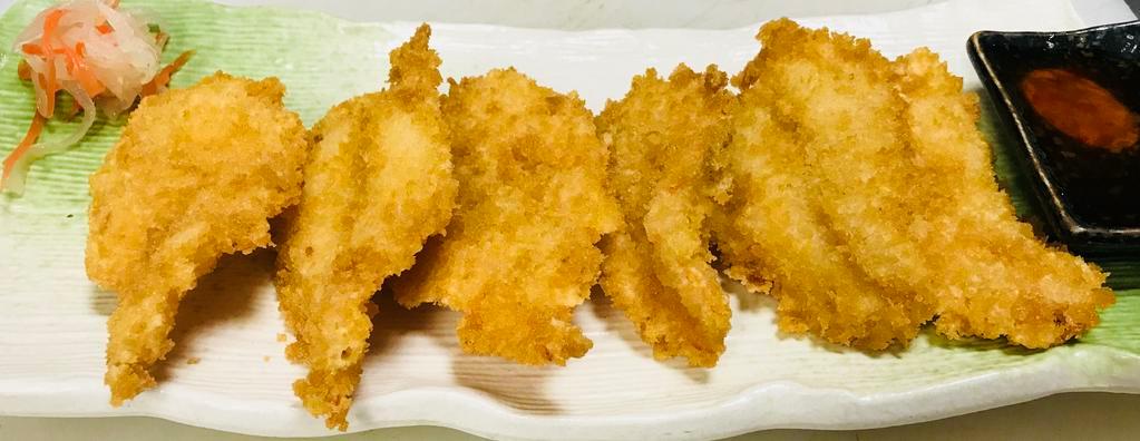 04. Coconut Prawn · Prawn marinated in coconut milk and deep fried, served with sweet plum sauce.
