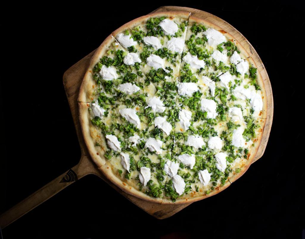 Broccoli / Ricotta Pizza · 