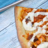 Buffalo Chicken Pizza · Grilled chicken marinated in Buffalo sauce and ranch.
