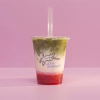 Strawberry Matcha Latte · Tastes like a strawberry milkshake with a matcha kick. Made with certified organic matcha an...