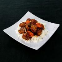 48. General Tso's Chicken · Chunks of chicken sauteed in special hot Hunan sauce. Our chef follows General Tso's recipe ...