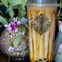 Brown Sugar Cafe · Light milk coffee drizzled with brown sugar and paired with boba drenched in brown sugar and...