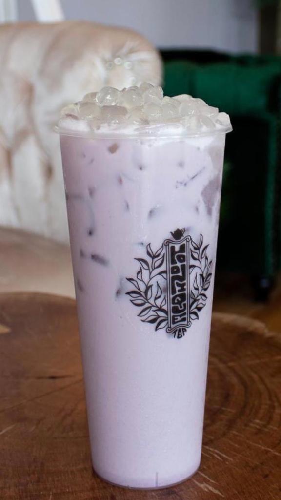 Taro Milk Tea · Made with Yunnan Hongcha ( Premium Black tea ), non dairy-creamer