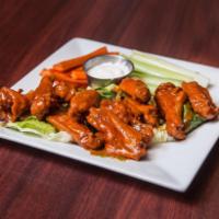 Basket of Wings  · Served with celery, carrots and Blue cheese dressing.