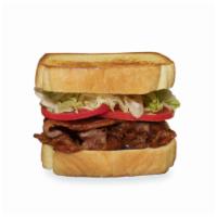 BLT Sandwich · A heaping helping of bacon with lettuce, tomato, and mayonnaise on thick Texas toast.