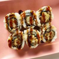 Shrimp Tempura Roll  · Shrimp Tempura, Crispy Bits, Sweet Soy Sauce, Sushi Rice, Nori.