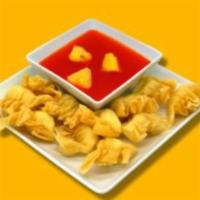 Crab Cheese Wontons  · 10 pieces. Delicious cream-filled wontons with a mixture of imitation crab meat, and a side ...