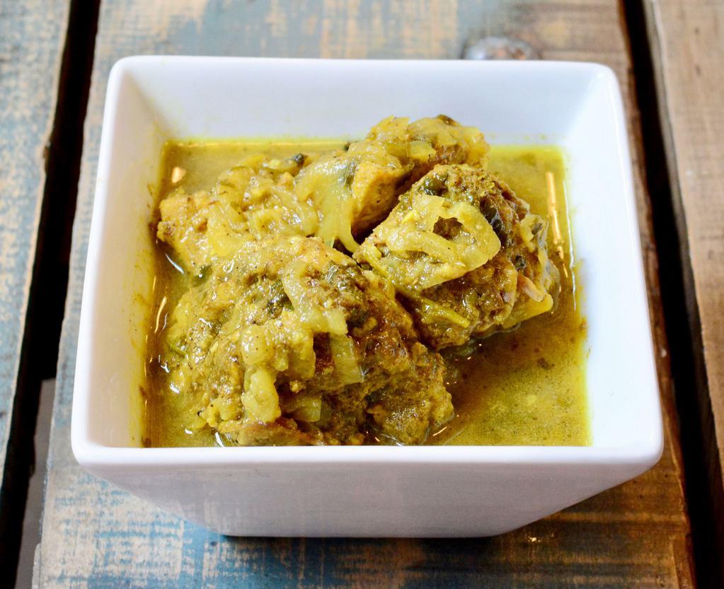 Curried Chicken · Moist mouth-watering organic chicken cooked in a flavorful curry stew. Gluten free and organic.