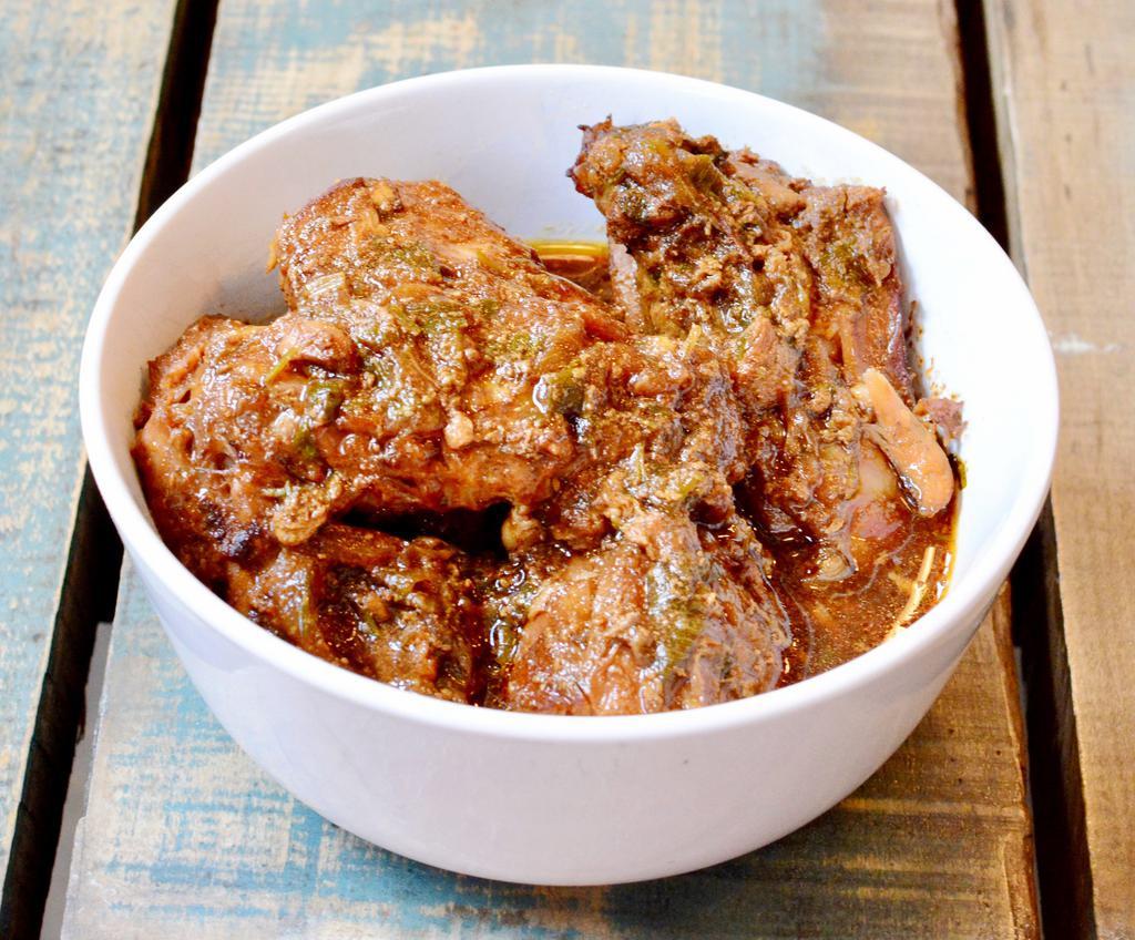 Stewed Chicken · Slow cooked organic chicken marinated in spices. Gluten free and organic.